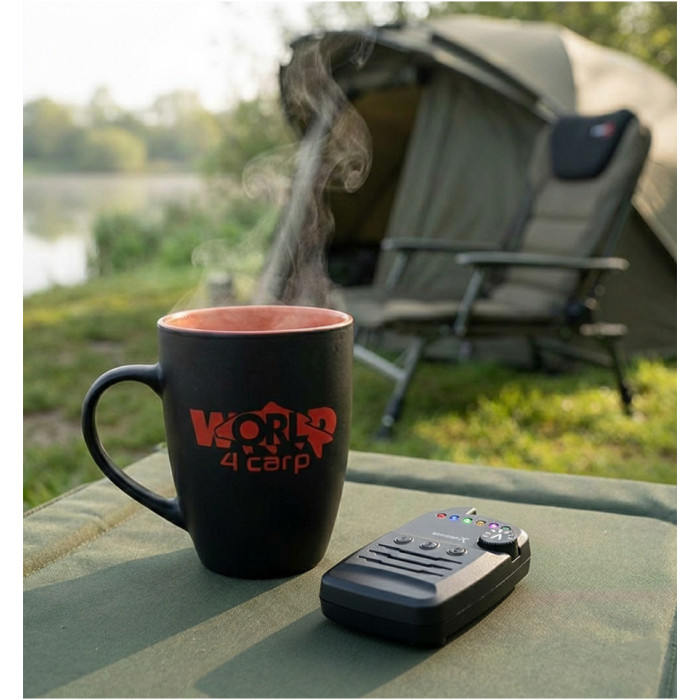 Чашка керамічна для риболовлі World4Carp Black&Red Mug 350 ml