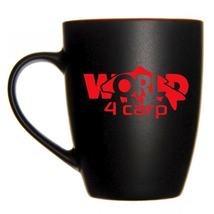 Чашка керамічна для риболовлі World4Carp Black&Red Mug 350 ml