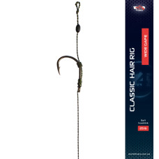 Готовий повідець W4C з волосом CLASSIC hair rig, гачок WIDE GAPE № 6