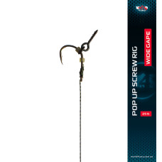 Готовый поводок с винтом W4C POP UP SCREW RIG, крючок WIDE GAPE № 6