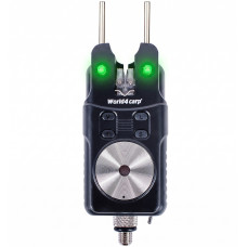 Сигналізатор клювання World4Carp FA214 (з прив'язкою) зелений (green)