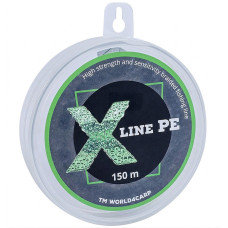 Шнур плетений X Line PE 150 m Dark green 0,10 мм