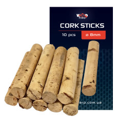 Пробкові палички для риболовлі W4C CORK STICKS Ø 8 мм, 10шт