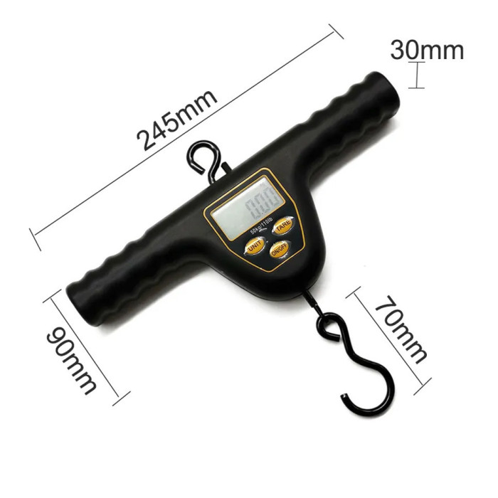 Електронні рибальські ваги з ручками World4Carp T-Line Digital Scales, 50 кг