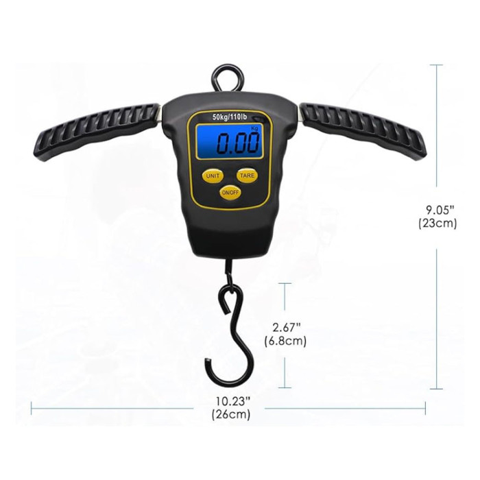 Електронні рибальські ваги із розсувними ручками World4Carp T-Line Sliding Digital Scales, 50 кг