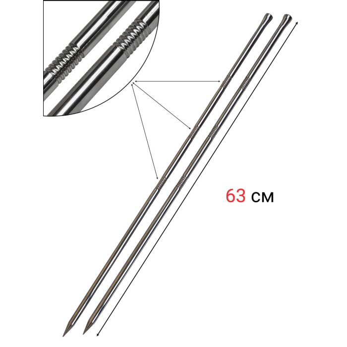 Маркерні кілочки з пазами World4Carp Distance Sticks