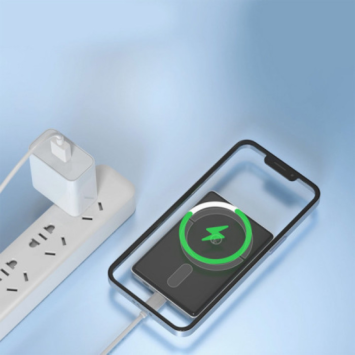 Power Bank Aspor A381 Magnetic Wireless 5000mAh (Type-C/20W)- синій (900153)
