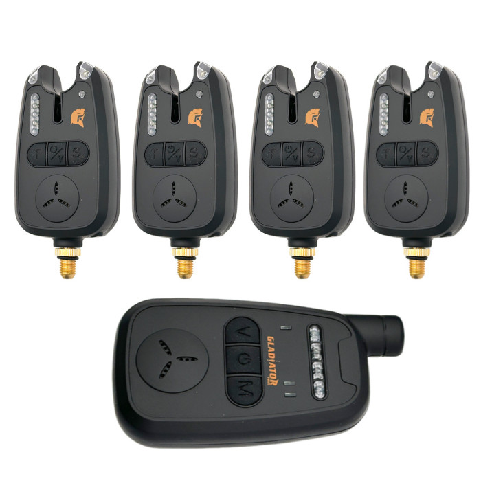 Набір сигналізаторів GLADIATOR RF298 4+1 Black з пейджером