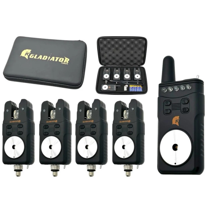 Набір сигналізаторів GLADIATOR RF698 4+1 Black з пейджером