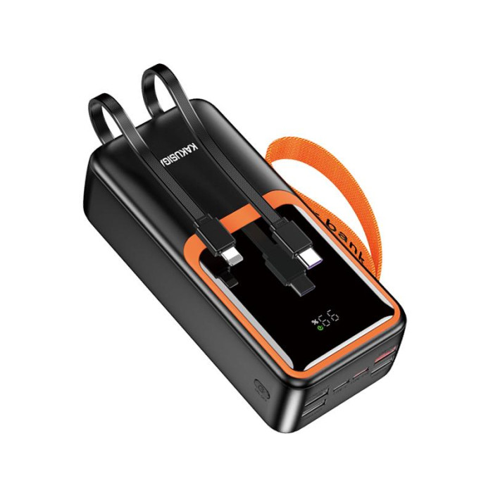 Power Bank Kakusiga KSC-1090 50000mAh (4USB/2USB-C/22.5W)- чорний (900177)