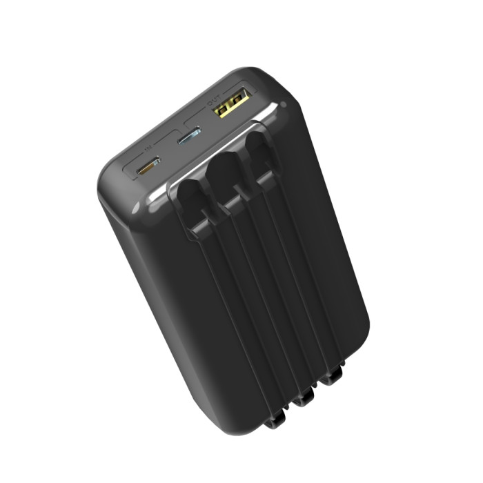 Power Bank Aspor A316 Fast Charge 20000mAh (USB-C/USB/Type-C/Lightning/22.5W)- чорний (900146)